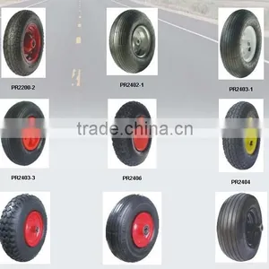 13" Pneumatic Rubber Wheel Hand Truck Tire 13x4.00-6 thumbnail-1