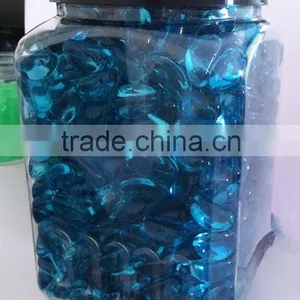 Natural Clear Colored Cobalt Blue Slag Glass Rocks for Gabion and Home Landscaping thumbnail-5