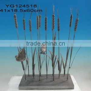 Metal Bird in Paddy for Garden Decoration thumbnail-1