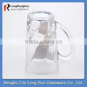 LongRun 360ml Hot New Products for 2015 Promotional Drinking Glass Mug Handle With Customer's Logo thumbnail-6