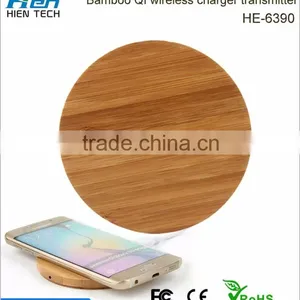 Hot Sell Universal Bamboo Mobile Phone qi Wireless Charger Power for Sony Xperia z C6603 thumbnail-4