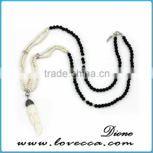 Hot Sale Handmade Wooden Multicolor Gemstone Necklaces Pendant for Lady thumbnail-5