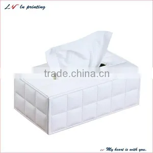 Professional Manufacture Unique Leather Tissue Box With High Quality Material in Shanghai thumbnail-1