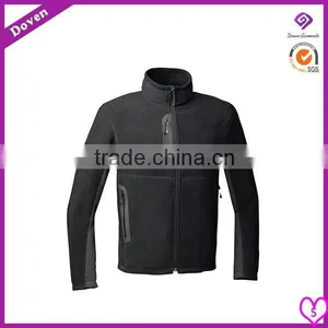 Solid Fleece Stripe Jacket Waterproof Zippers thumbnail-1