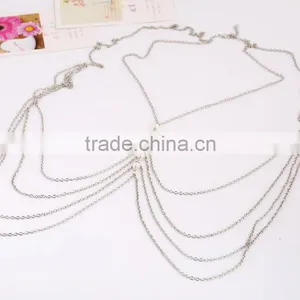 Multilayer Tassel Pearl Sexy Waist Chain thumbnail-3
