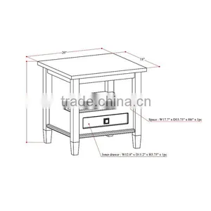 Lastest Design Drawing Room Furniture Wooden Coffee Table thumbnail-4