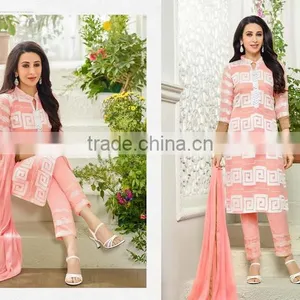 PINK NET SALWAR SUIT thumbnail-2