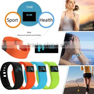 TW64 Fitness Tracker Bluetooth Smart Band Sport Bracelet Smart Band Wristband Pedometer For IPhone IOS Android PK Fitbit Mi Band thumbnail-1