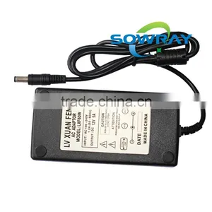 AC/DC LED Power Supply Adapter Charger 12V 5A 60W With Power Cable EU UK US Plug thumbnail-1