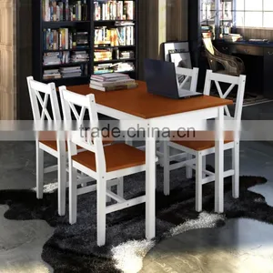 Hot Sell Solid Pine Wood Dining Sets thumbnail-4