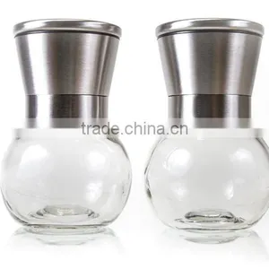 2 Pieces Brushed Stainless Steel And Pepper Grinder Set ,Salt Grinder ,Salt Pepper Grinder thumbnail-6