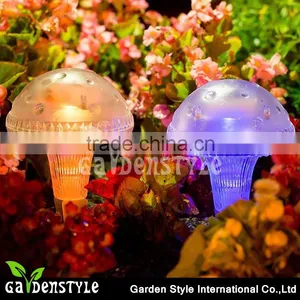 Lamps Design Transparent Mushroom Fancy Design, Rechargeable Solar Power Lamps, Plastic Landscape Lamps thumbnail-1