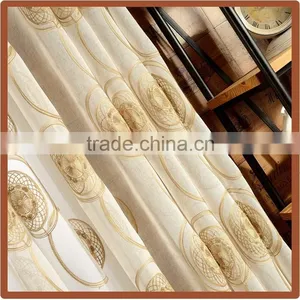 Home Decoration Poly Cotton Embroidery Window Curtain / Window Drapes thumbnail-3