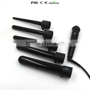 5P Ceramic Hair Curler Set 5 Sizes Curling Wand Rollers 5 Part Curler thumbnail-4