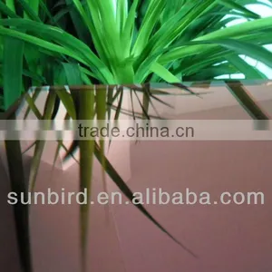 Dark Green Refletive Glass Curtain Wall/6mm Dark Green Coated Glass/Dark Green Refletive Sheet Glass thumbnail-1