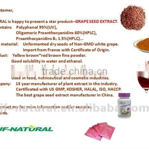Polyphenol Anthocyanin Resveratrol From Grape Leaf 100% Natural ISO GMP HACCP KOSHER HALAL thumbnail-1