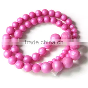 Soft on Babies Gums Champagne Navajo White DimGray Colors for You Choice Necklaces Silicone Bead Teething thumbnail-5