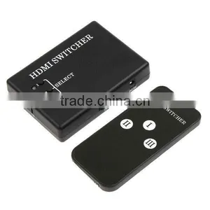 3 Port Mini HDMI Switch Switcher Splitter 1080p Box for HDTV PS3 DVD With Remote thumbnail-1