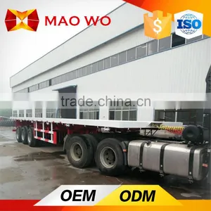 China Low Price 50 Ton 40ft Flatbed Semi Trailer thumbnail-4