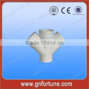 PVC Drainage Pipe Fittings 45 Double Y thumbnail-1
