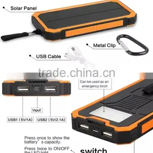 Universal Wireless Solar Power Bank for Android Smartphone thumbnail-1