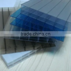 4-18mm UV-protection Red Polycarbonate Hollow Sheet thumbnail-2