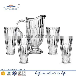 Best Sale Top Quality China Factory Direct Sale 1.1L Machine Pressed Glass Water Jug thumbnail-1