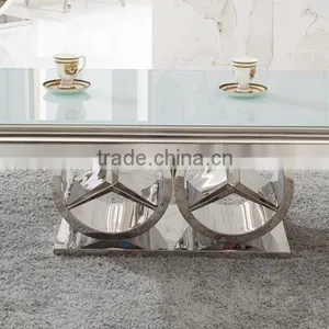 C413 Rectangle Tempered Glass Coffee Table thumbnail-2