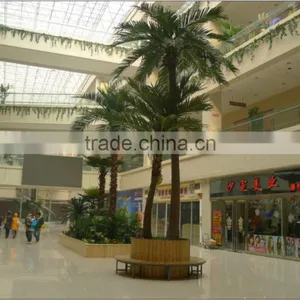 Artificial Palm Tree With Brown Bark Fiberglass Tree Sale Fake Tree Outdoor Decoration thumbnail-2