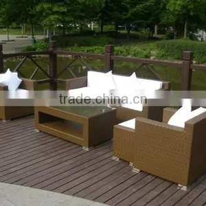 Wicker Outdoor Sofa Set thumbnail-2