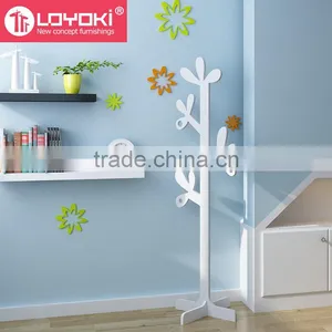 Hot Sale Wooden DIY Coat Rack Stand Eco-friendly Home Furniture Clothes Hanging Tree Shaped Coat Rack Wholesale Tree Coat Rack thumbnail-2