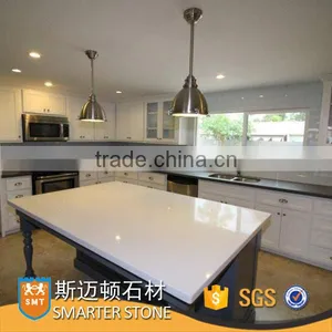 SMT Artificial Pure White Quartz Kitchen Countertop Price thumbnail-1