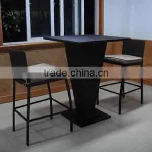 3pcs Fashion Design Wicker Outdoor Bar Stools thumbnail-5