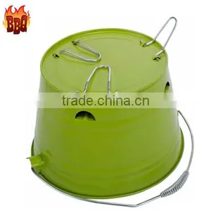 BBQ Bucket Charcoal Grill / Indoor or Outdoor Charcoal Bbq Grill Bucket thumbnail-6