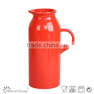 Hot Selling Delicate Solid Colour Stoneware Houseware Ceramic Pitcher thumbnail-5