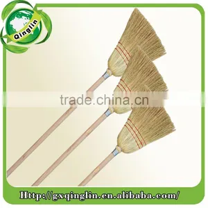 New Products Straw Broom With Wooden Handle thumbnail-1