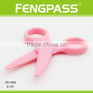 S5-1040 4.25 Inch Plastic Zig Zag Scissors For Kids thumbnail-4