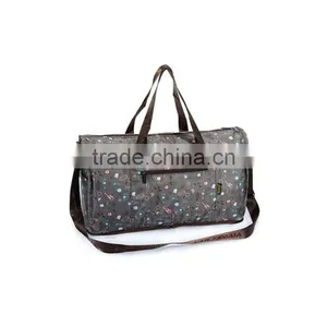Fashion New Design Folding Tote Shoulder Shopping Travel Bags Foldable Portable Duffle Bags thumbnail-6