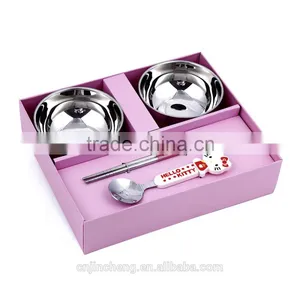 Korean Fashional Hot Sell Top Quality Cartoon Style Stainless Steel Food Grade Material Flatwares Cutlery Set thumbnail-5