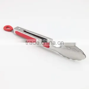 9 Inch Mini Kitchen Ware Stainless Steel Tongs thumbnail-1