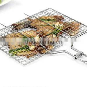 Sea Food BBQ Roating Wire Mesh Grill Roatry Bbq Grill thumbnail-1
