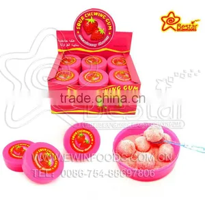 Strawberry Flavor Bubble Gum With Sour Powder thumbnail-1