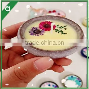 Creative Ice Cream-Colored Ceramic Scented Candle Ceramic Cup Soybean Aromatherapy thumbnail-2
