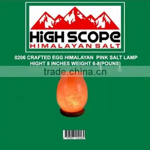 HIMALAYAN PINK CRYSTAL ROCK SALT EGG SHAPE 7-8 INCHES thumbnail-1