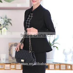 Guangzhou Factory Wholesale Blouse Women Shirt Tartan Plaid Shirt Blouse thumbnail-2