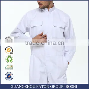 Custom China Manufacture White Jeans Overalls thumbnail-1