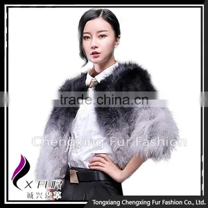 CX-G-A-01C China Manufacturer Dyed Women Raccoon Fur Jacket thumbnail-4