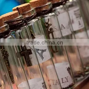 Fashion Glass Cork Wishing Bottles Diy Glass Wishing Bottle With Vintage Metal Pendants Love Gifts for Her thumbnail-6