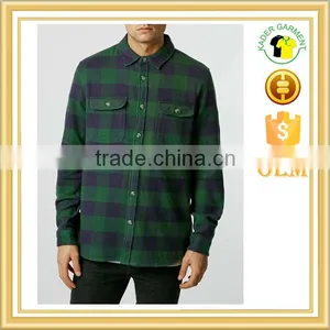 Mens Flannel Plaid Shirt Casual Dress 100%cotton Shirts thumbnail-1