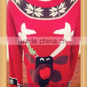 2014 High Quality Cotton Lady/Women Knit Sweater HD1705 thumbnail-1